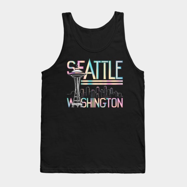 Seattle Washington Tank Top by Moulezitouna